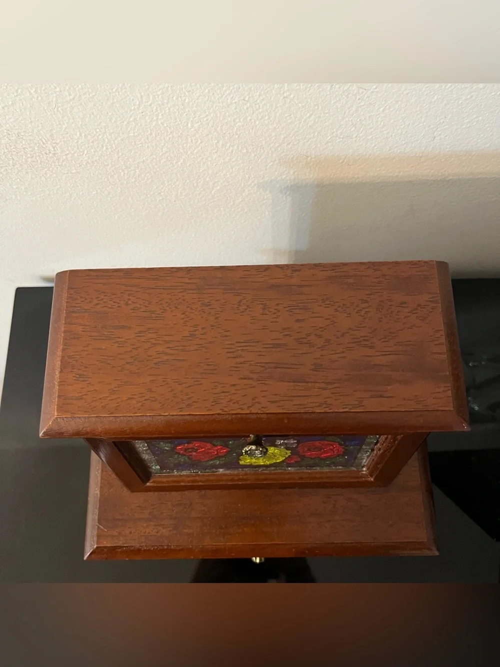 Vintage Toyo Wooden Musical Jewelry Box Made in Japan